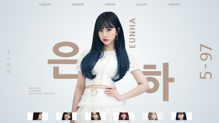 طراحی رابط کاربری وب سایت گروه Gfriend - صفحه 2