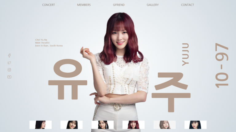 طراحی رابط کاربری وب سایت گروه Gfriend - صفحه 4
